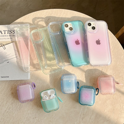 Funda gradiente de alta transparencia para AirPods 🎧™️