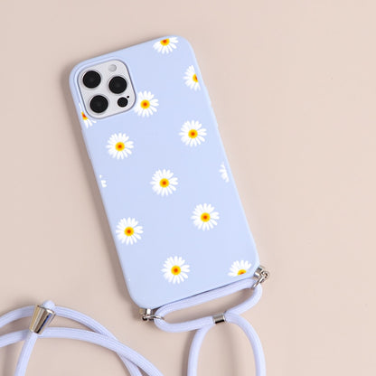 Bonita funda de teléfono con flores y mariposas para iPhone💗™