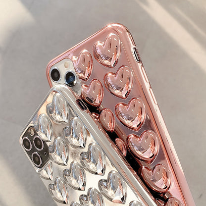 Funda enchapada 3D de corazón  💞™️