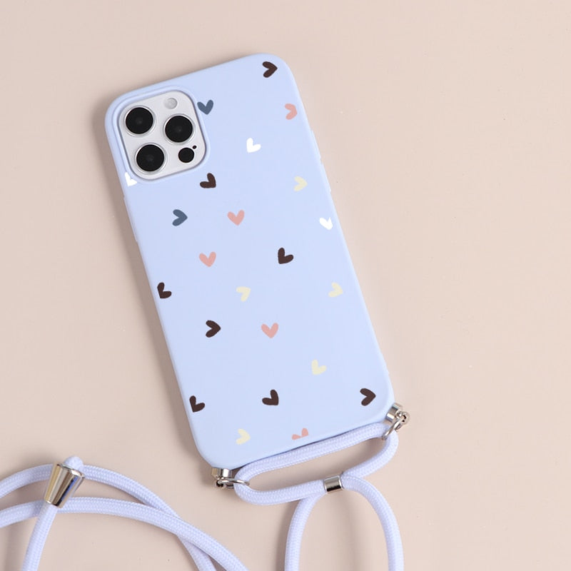 Bonita funda de teléfono con flores y mariposas para iPhone💗™