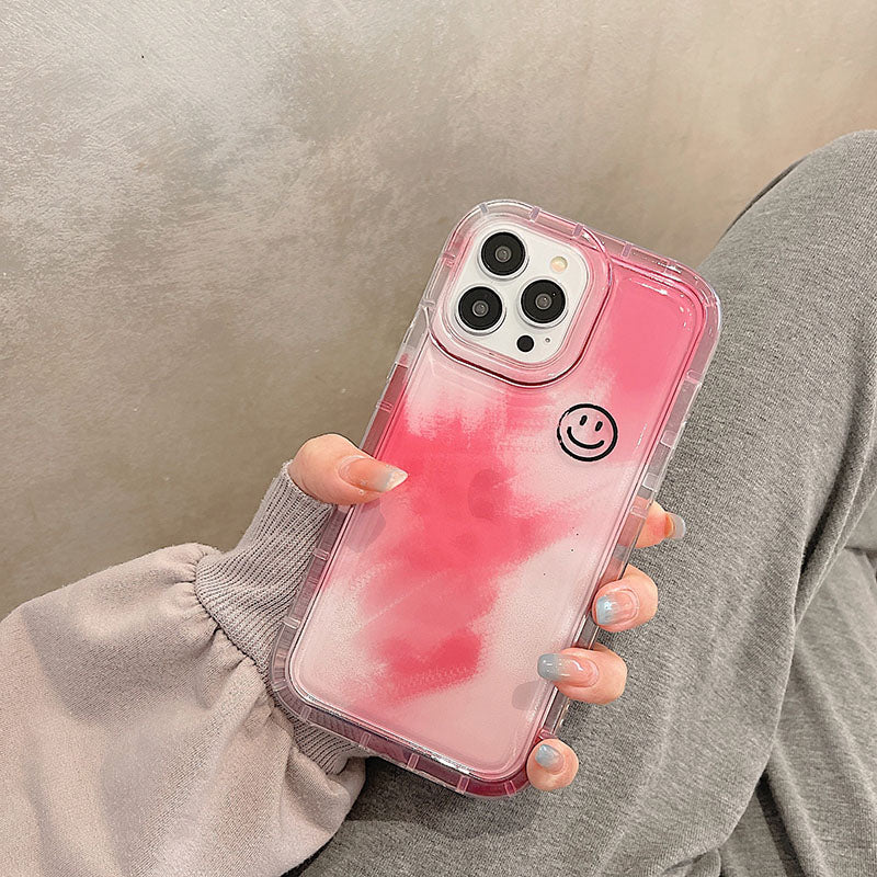 Funda con pintura de sonrisa linda de acuarela😁™