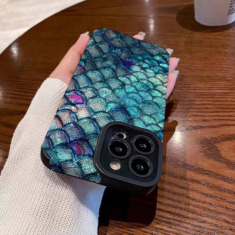 Carcasa Full color Escamas Funda Iphone 🧜‍♀️™️