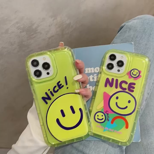 Funda transparente con cara sonriente 😁™️