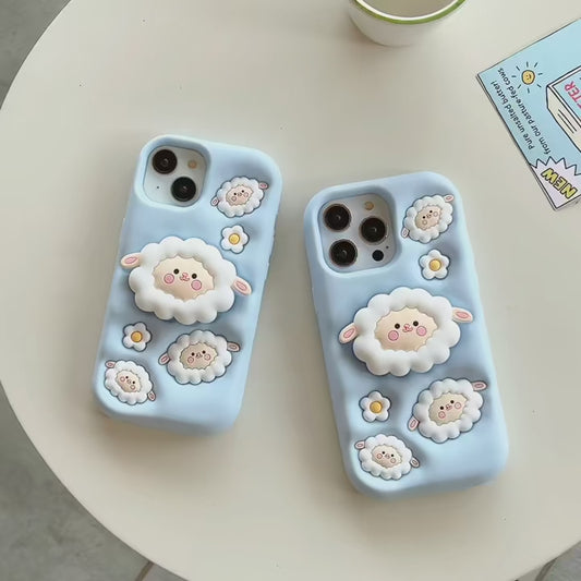 Funda con soporte de oveja para iphone 🐑™️