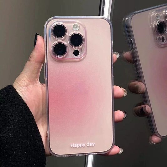 Funda de teléfono transparente Rosa degradado 🌹™️